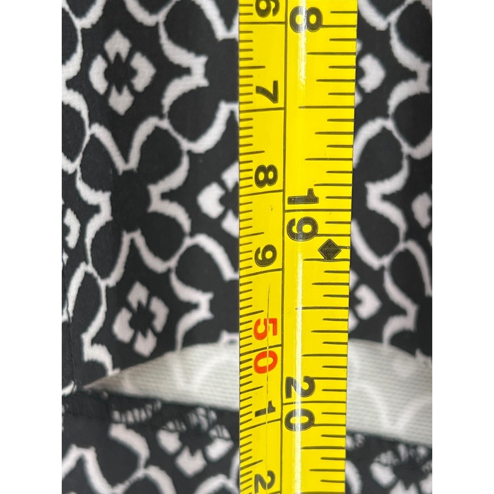 EP Pro Golf Shorts Black White Geometric Print Women's Size 16 - Picture 3 of 13